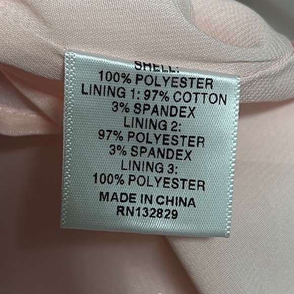 NBD X Dress XS Pink Carmelita Strapless Maxi Gown Hi Low Ruffle Organza 3203 - Picture 6 of 11